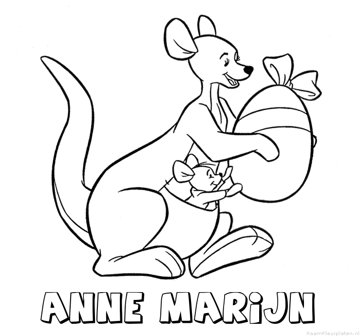 Anne marijn kangoeroe kleurplaat